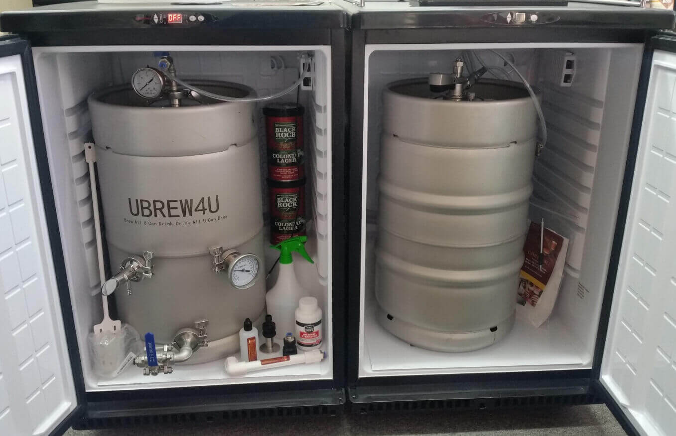 UBREW4U Kegerator 50L Pressure Brewing System Complete