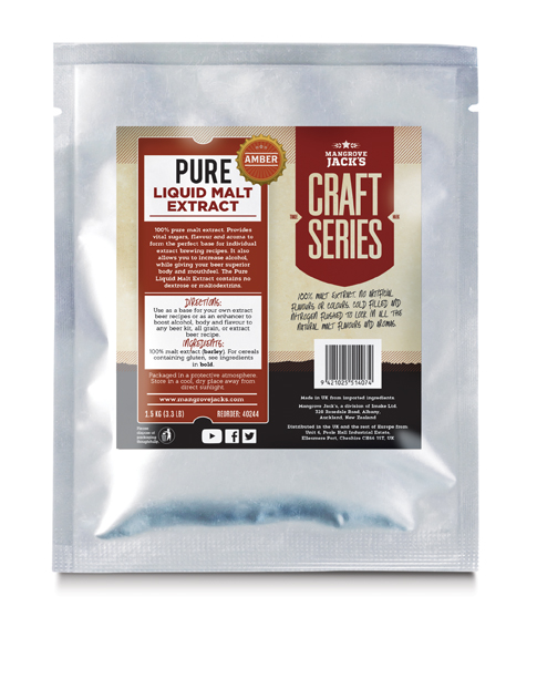 Mangrove Jack's Pure Liquid Malt Extract - Amber (1.5kg) UBREW4U