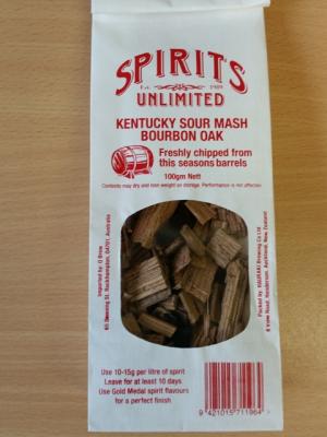 Kentucky Bourbon Oak Chips 100g UBREW4U