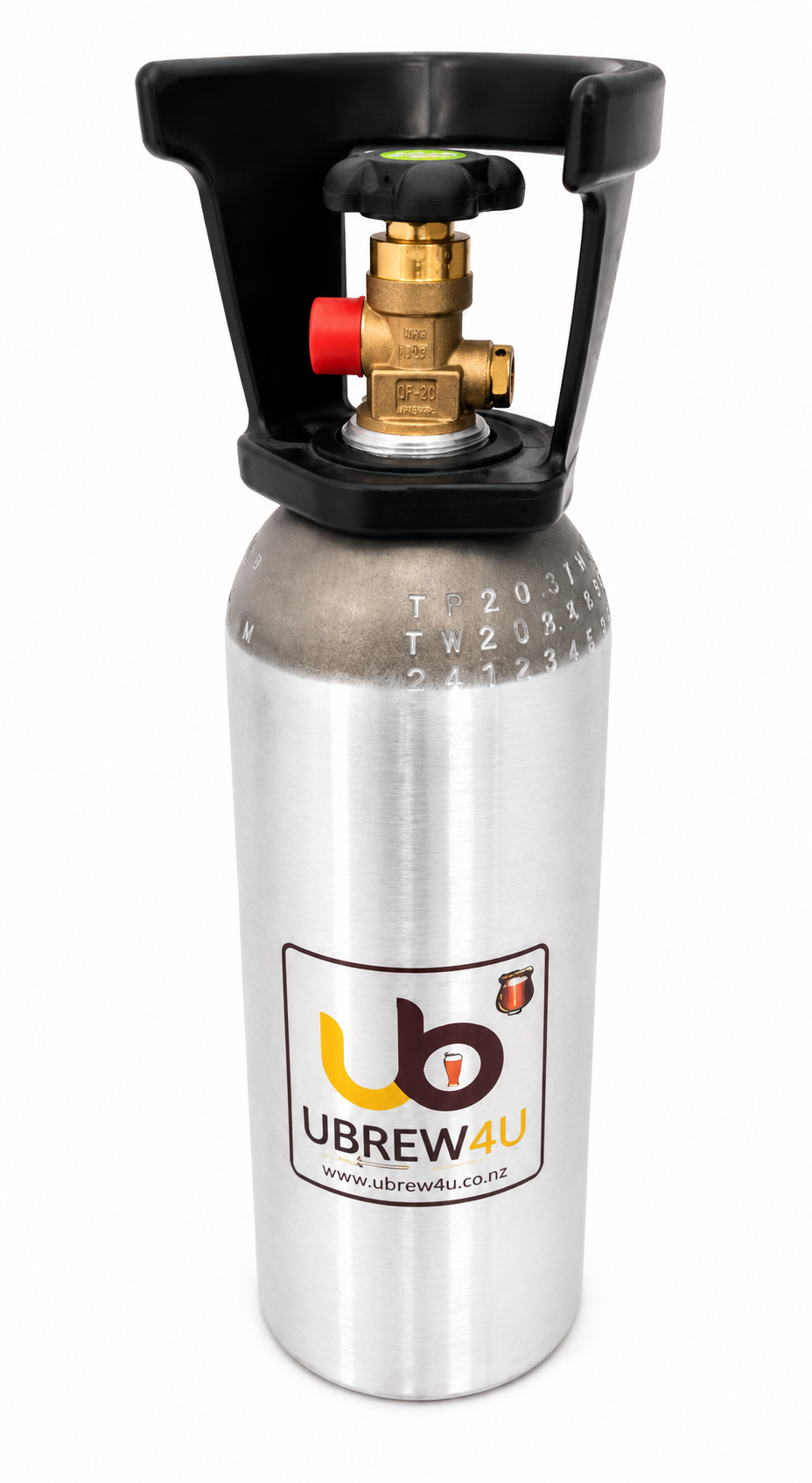 UBREW4U CO2 Cylinder (3.4L, 2.3kg capacity) UBREW4U