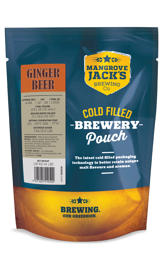 Mangrove Jack's Traditional Series Ginger Beer Pouch - 1... UBREW4U