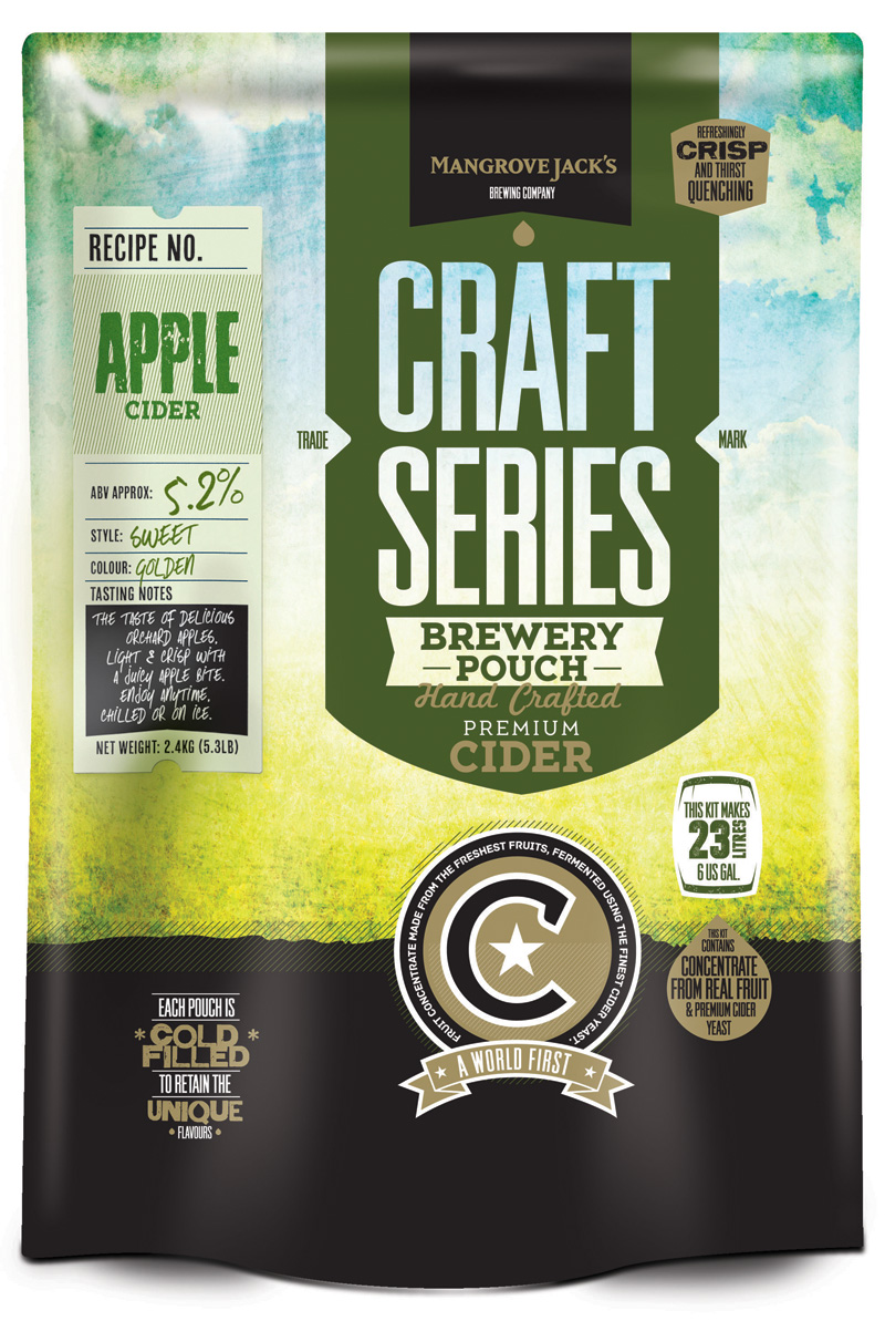 Mangrove Jack's Craft Series Apple Cider Pouch - 2.4kg UBREW4U