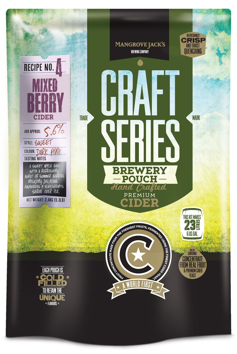 Mangrove Jack's Craft Series Mixed Berry Cider - 2.4kg UBREW4U