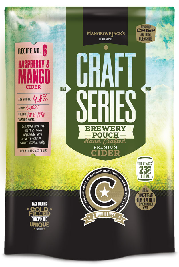 Mangrove Jack's CS Raspberry and Mango Cider - 2.4kg UBREW4U