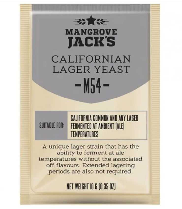 Mangrove Jack's CS Yeast M54 Californian Lager (10g) UBREW4U