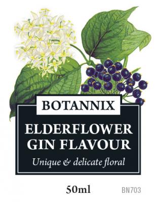 Botannix Elderflower Gin Flavour 50ml UBREW4U