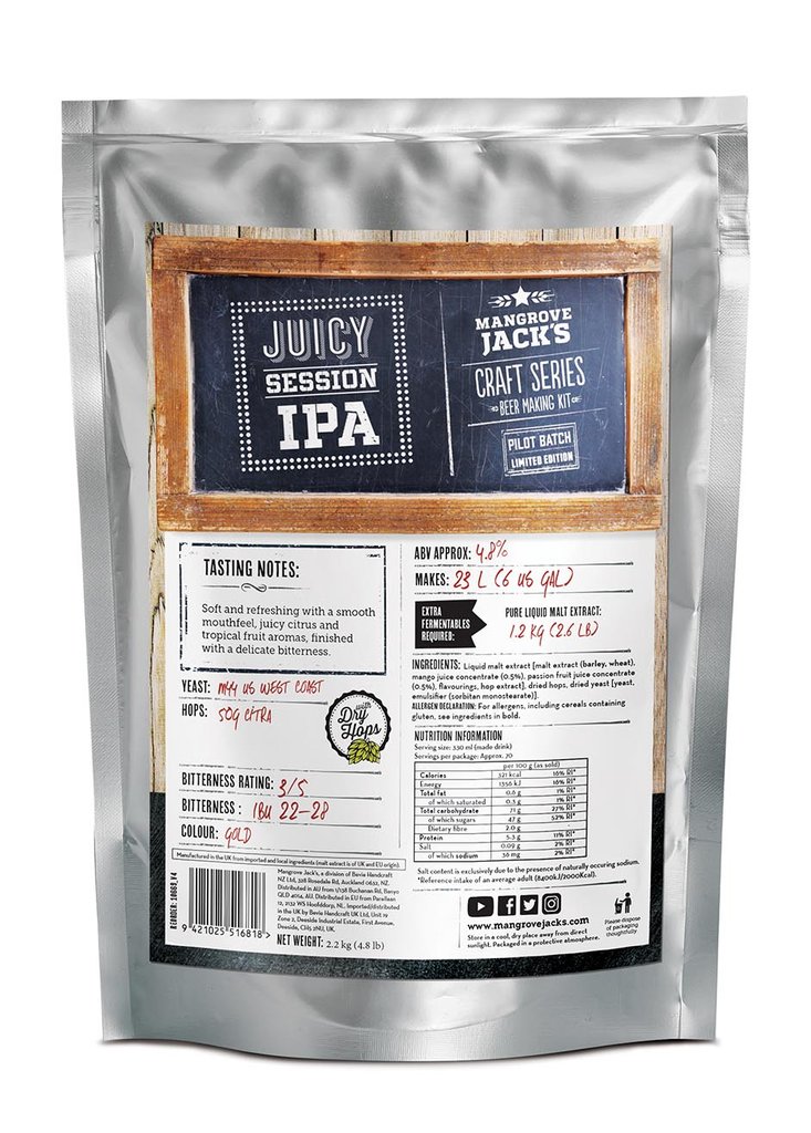 Mangrove Jacks Juicy Session IPA UBREW4U