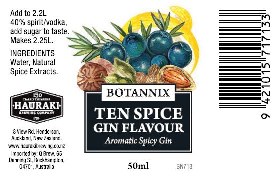 Botannix Ten Spice Gin 50ml UBREW4U