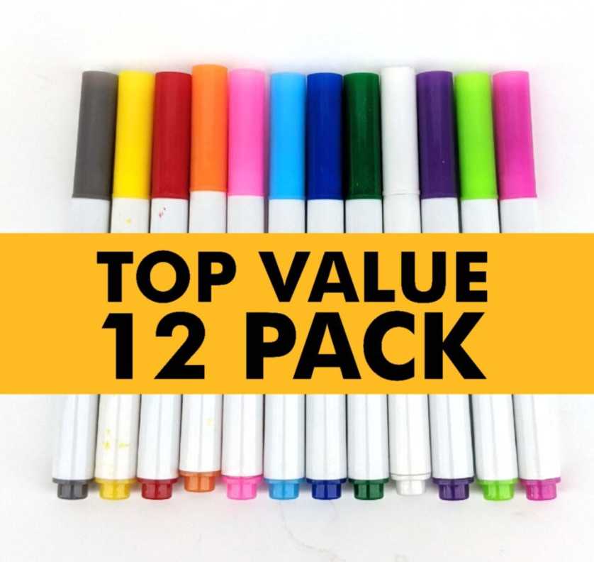 Liquid Chalk Marker Pen - Value 12 Pack UBREW4U
