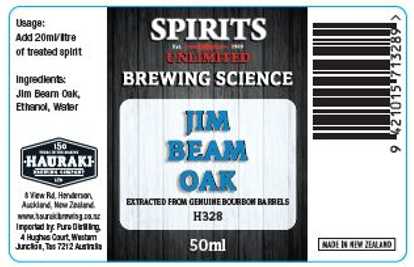 Jim Beam Oak Extract 50ml UBREW4U