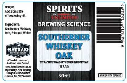 Southerner Whiskey Oak Extract 50ml UBREW4U