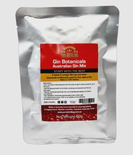 Pure Distilling Australian Gin Botanicals 60g UBREW4U