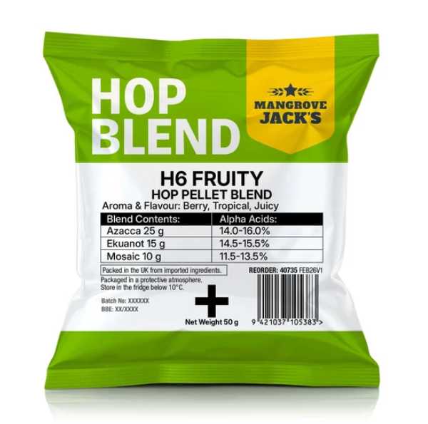 MJ H6 Fruity Hops 50g UBREW4U