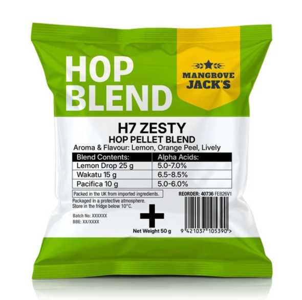 MJ H7 Zesty Hops 50g UBREW4U