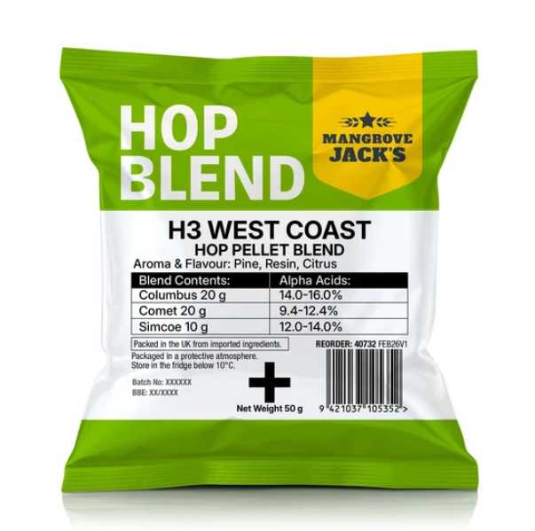 MJ H3 West Coast Hops 50g UBREW4U