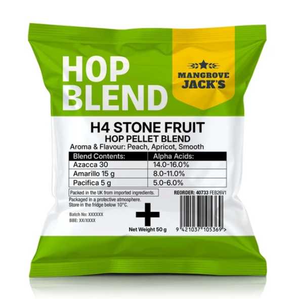 MJ H4 Stone Fruit Hops 50g UBREW4U