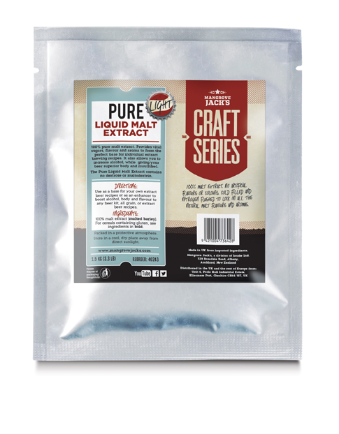 Mangrove Jack's Pure Liquid Malt Extract - Light (1.5kg) UBREW4U