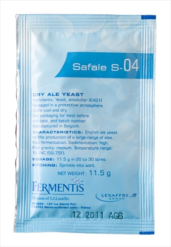 Safale S-04 Yeast (11.5g) UBREW4U