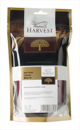 Vintner's Harvest Heat Shrink Capsules - Burgundy x30 UBREW4U