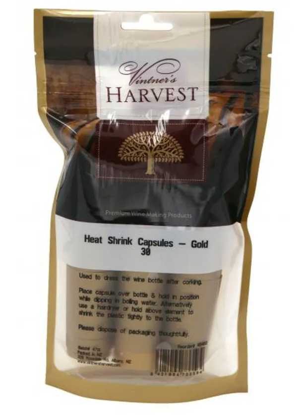 Vintner's Harvest Heat Shrink Capsules - Gold x30 UBREW4U