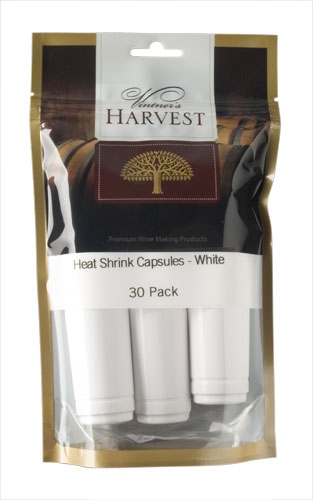 Vintner's Harvest Heat Shrink Capsules - White x30 UBREW4U