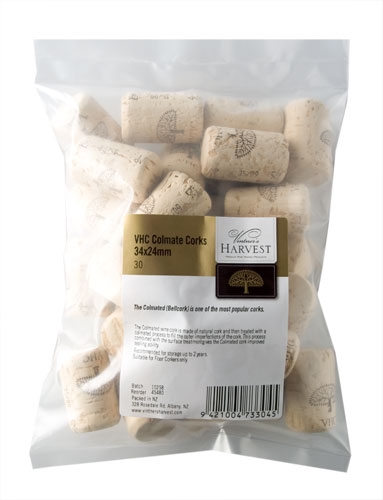 Vintner's Harvest VHC Colmate Corks 38x24mm, Bag 30 UBREW4U