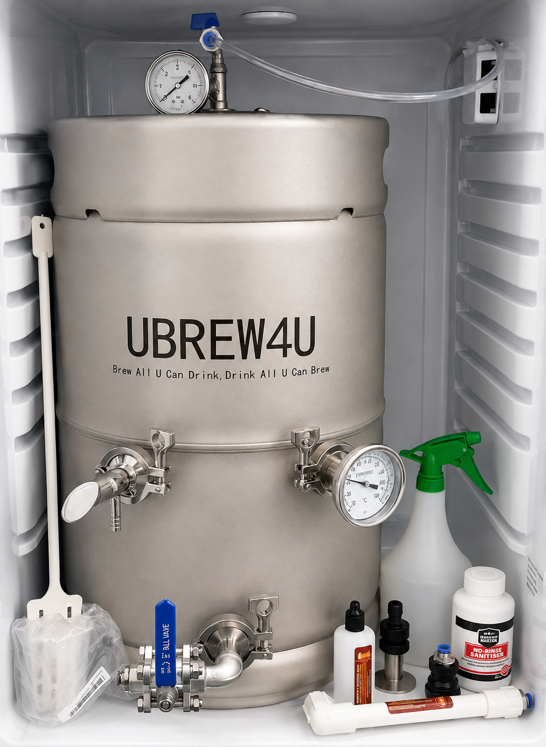 UBREW4U Kegerator 50L Pressure Brewing System