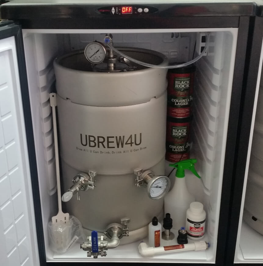 UBREW4U Kegerator 50L Pressure Brewing System