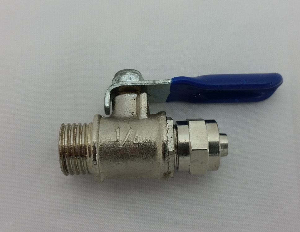 Valve 1/4in NPT Male 1/4in Push On UBREW4U