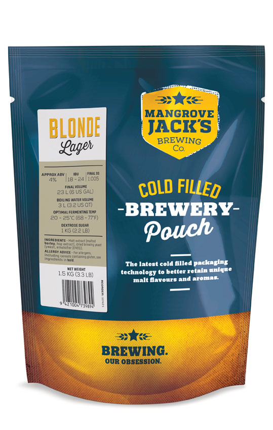 Mangrove Jack's Traditional Series Blonde Lager Pouch -1... UBREW4U